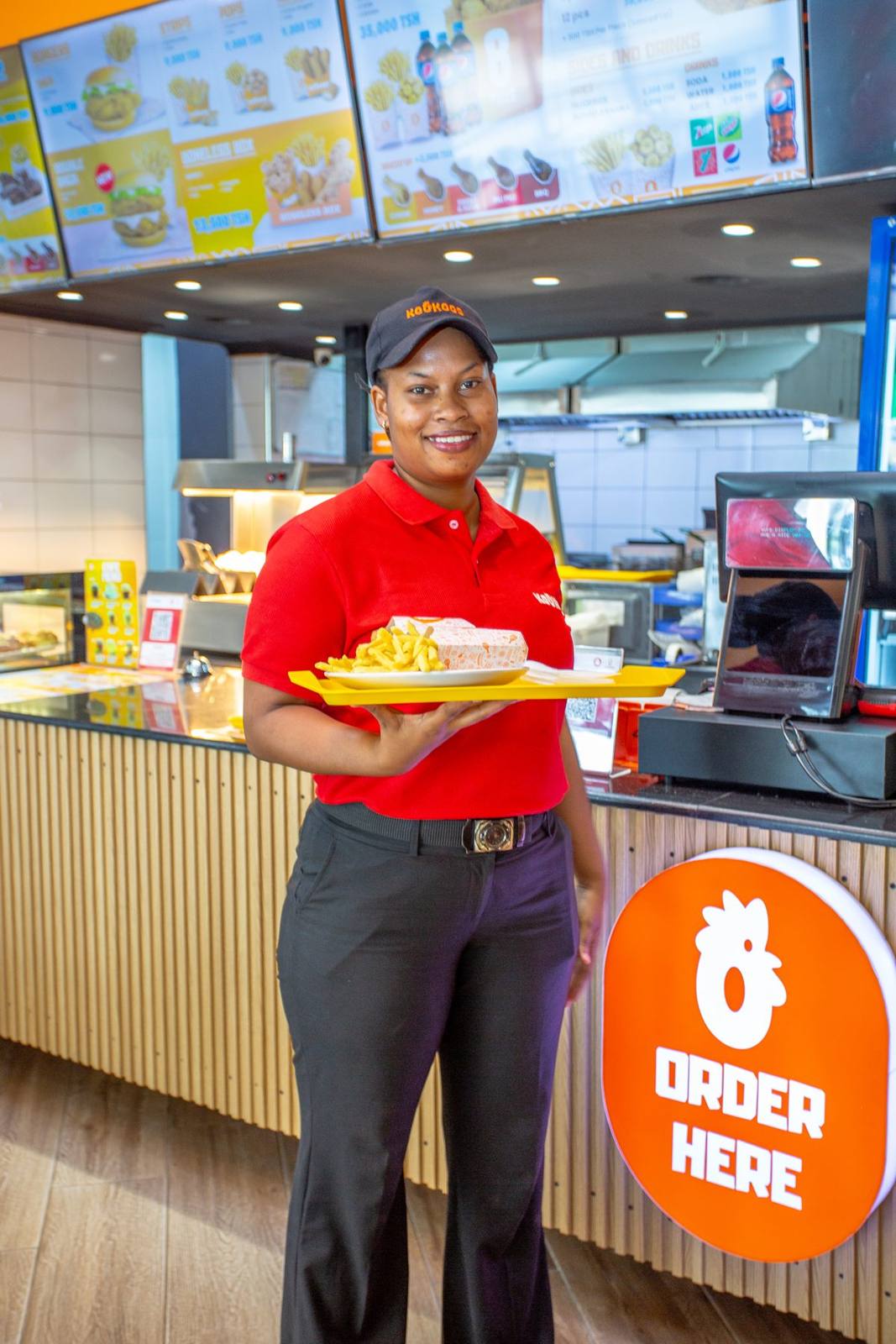 Kookoos staff serving customers